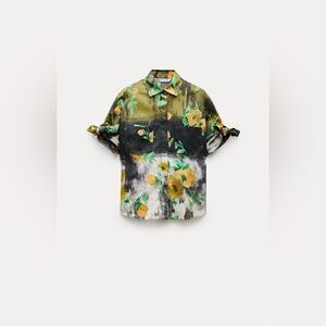 BNWT Zara ZW Collection Floral Print Shirt